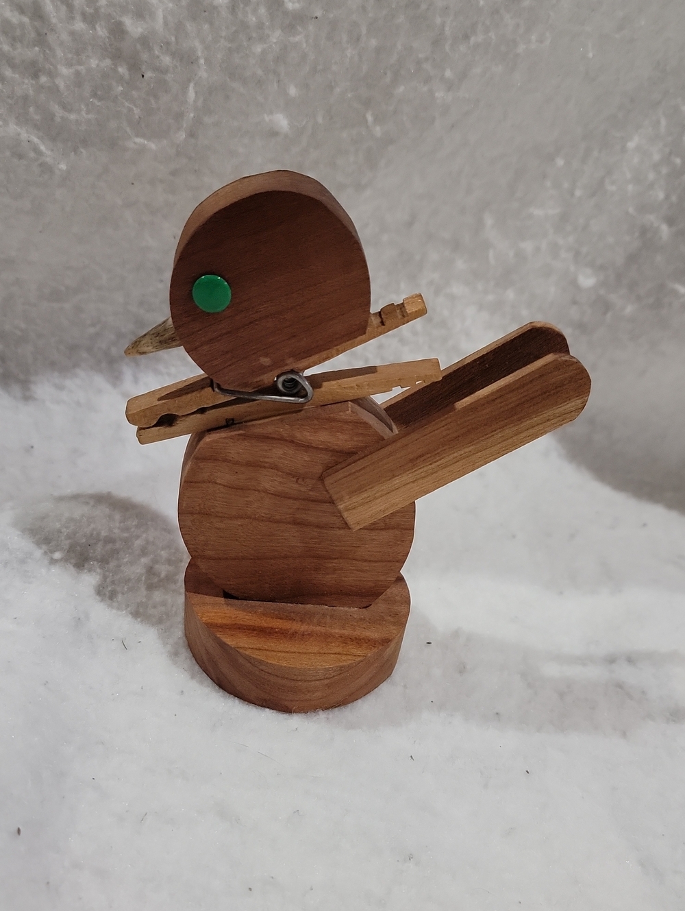 Hand Made Wooden Duck Recipe / Memo Holder Cute